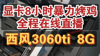 下载视频: 暴力烤鸡！实际和评论出入巨大！西风3060ti 8G浪花实测，只能说是做实体行业确实不易！