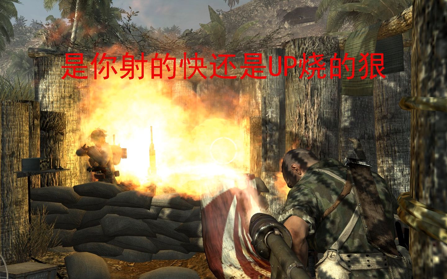 使命召唤5之手拿喷火器=烧鬼子