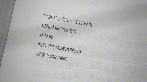 还是说,我只是你深幽梧桐林里,凄凄下起的细雨.哔哩哔哩bilibili