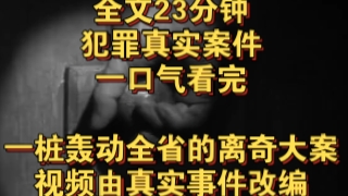 (完结文)犯罪真实案件——一桩轰动全省的离奇大案,视频由真实事件改编……哔哩哔哩bilibili