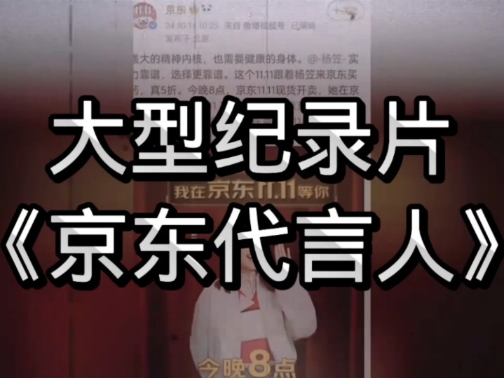 京东双十一请杨笠代言人,引发争议.哔哩哔哩bilibili