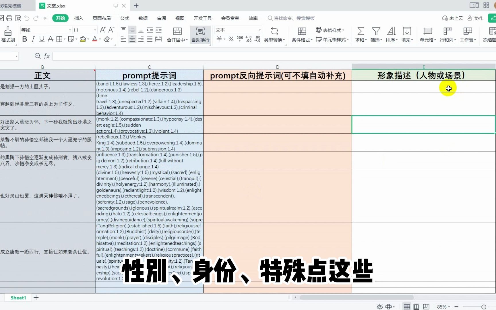 [小说推文]批量出图,批量出描述词,批量出文案的小工具,张嘴喂饭级教程哔哩哔哩bilibili