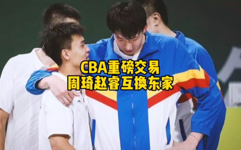 CBA重磅交易周琦赵睿互换东家哔哩哔哩bilibili