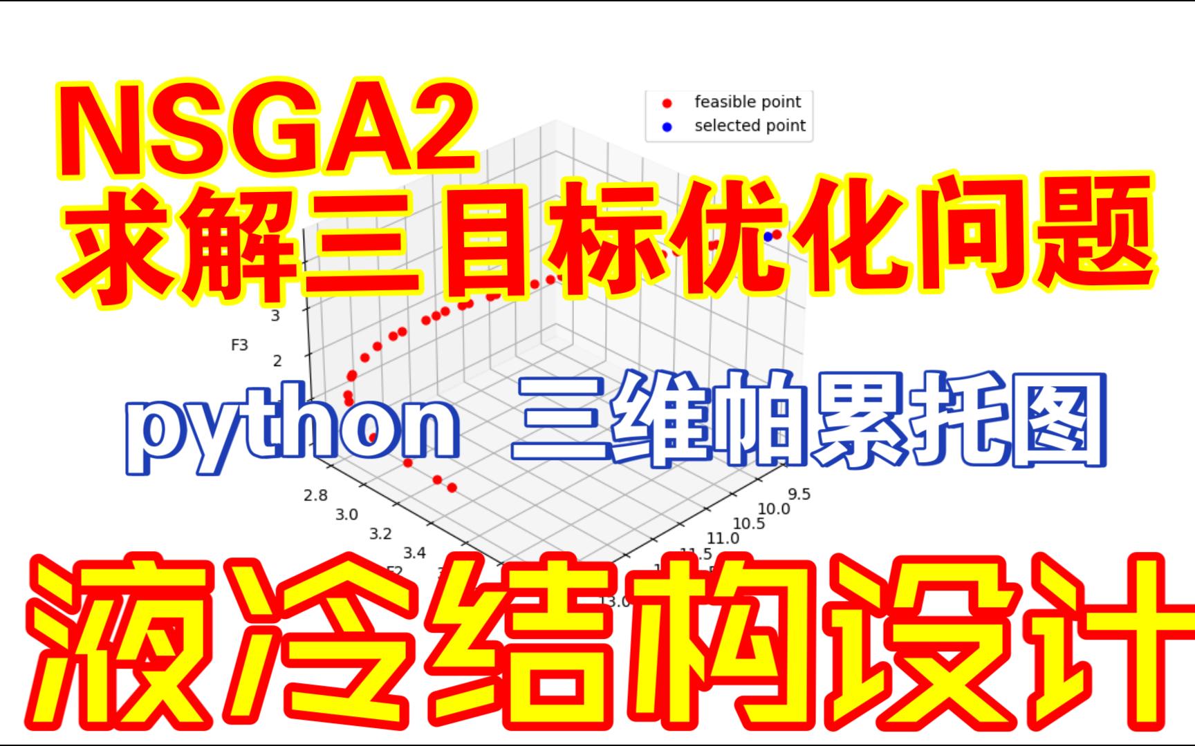 【论文代码复现23】NSGA2遗传求解三目标优化问题||绘制三维帕累托解集图||动力电池仿生叶脉分支通道液冷结构优化设计哔哩哔哩bilibili