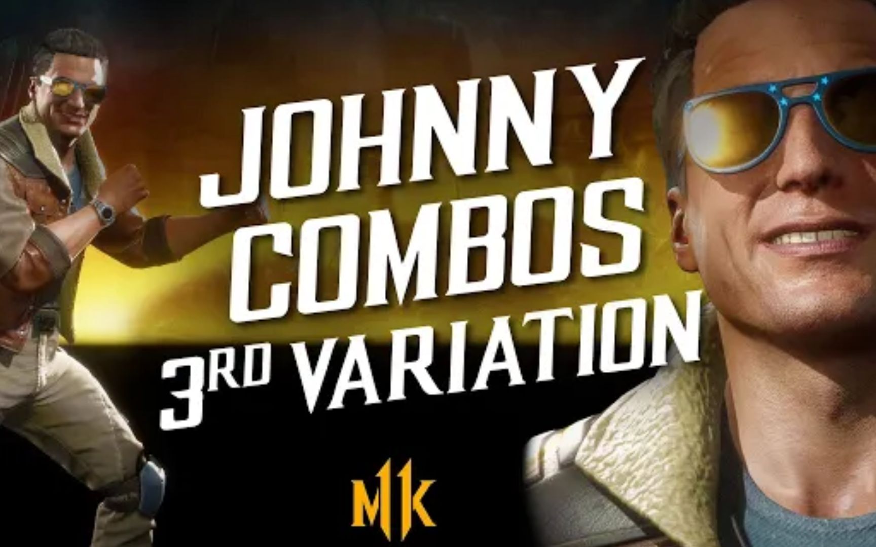 【真人快打11】明星凯奇johnny cage比赛第三专精连段combo指导_哔哩