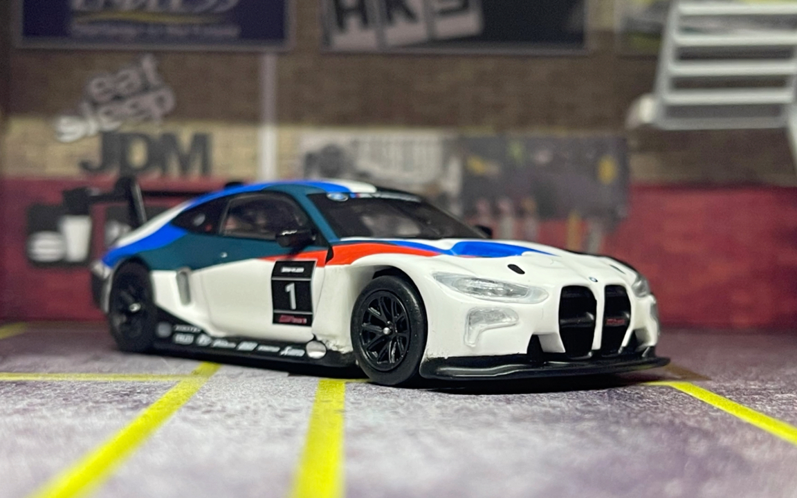 [401th]mini gt bmw m4 gt3 1/64 宝马 赛车 合金 小比例 中规中矩 没