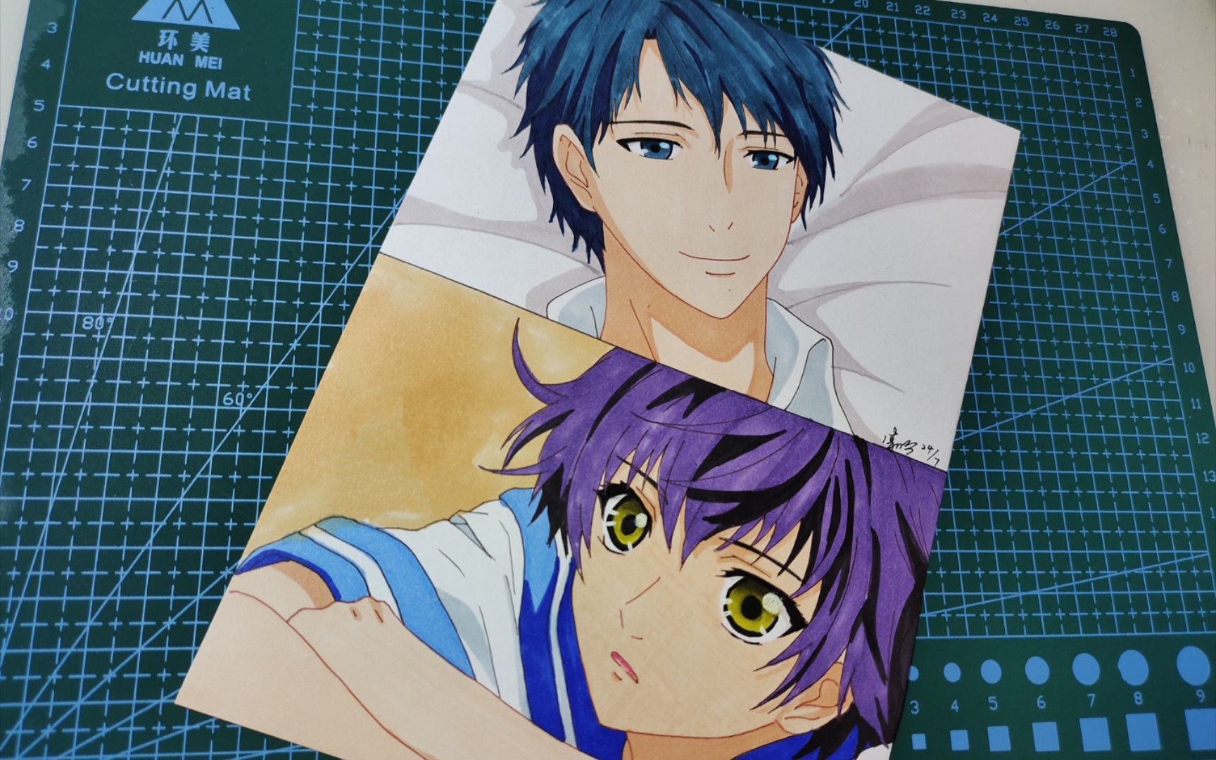 【马克笔平涂】八犬传:犬川庄介——没人能抵抗这么温柔的人!