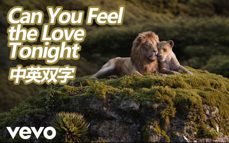 [图]【中英双字】狮子王真人版插曲《Can You Feel the Love Tonight》