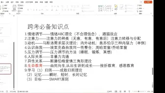 心理教资面试保命之常用理论