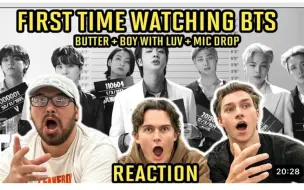 Download Video: 【BTS reaction】从来不看kpop的外国小哥看“防弹butter+boy with Luv+mic drop的官方MV”