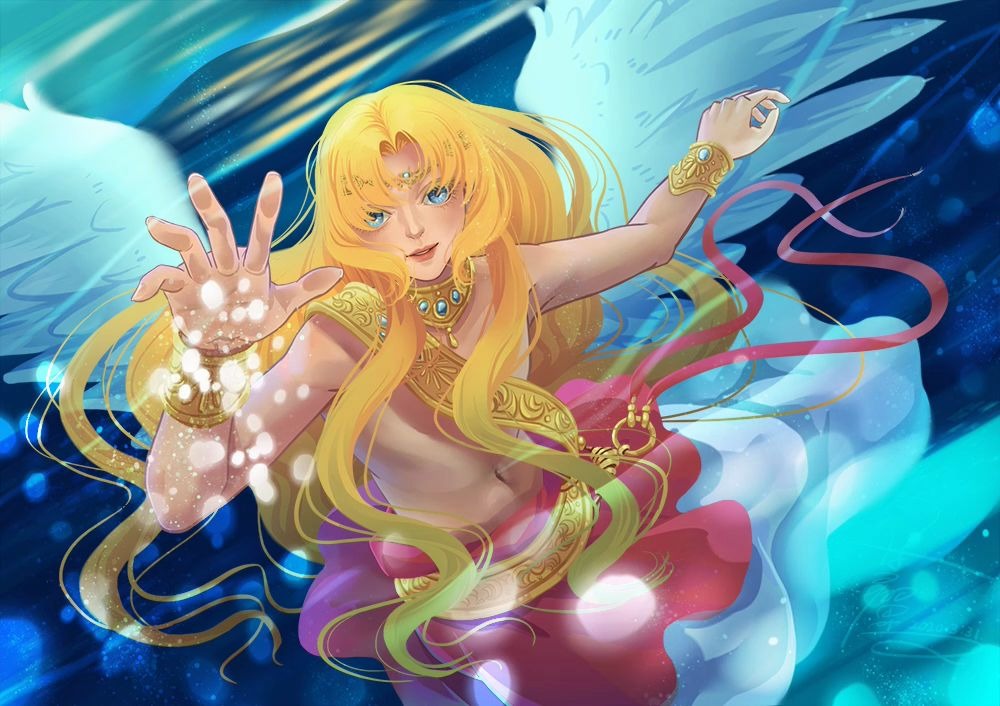 【插画】水 加百列(《天使迷梦》同人)