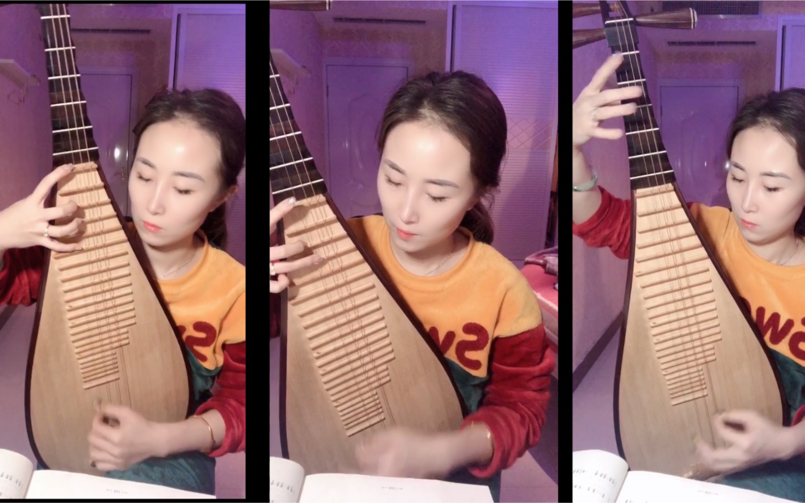 [琵琶三重奏]《彩云追月》_哔哩哔哩 (゜-゜)つロ 干杯~-bilibili
