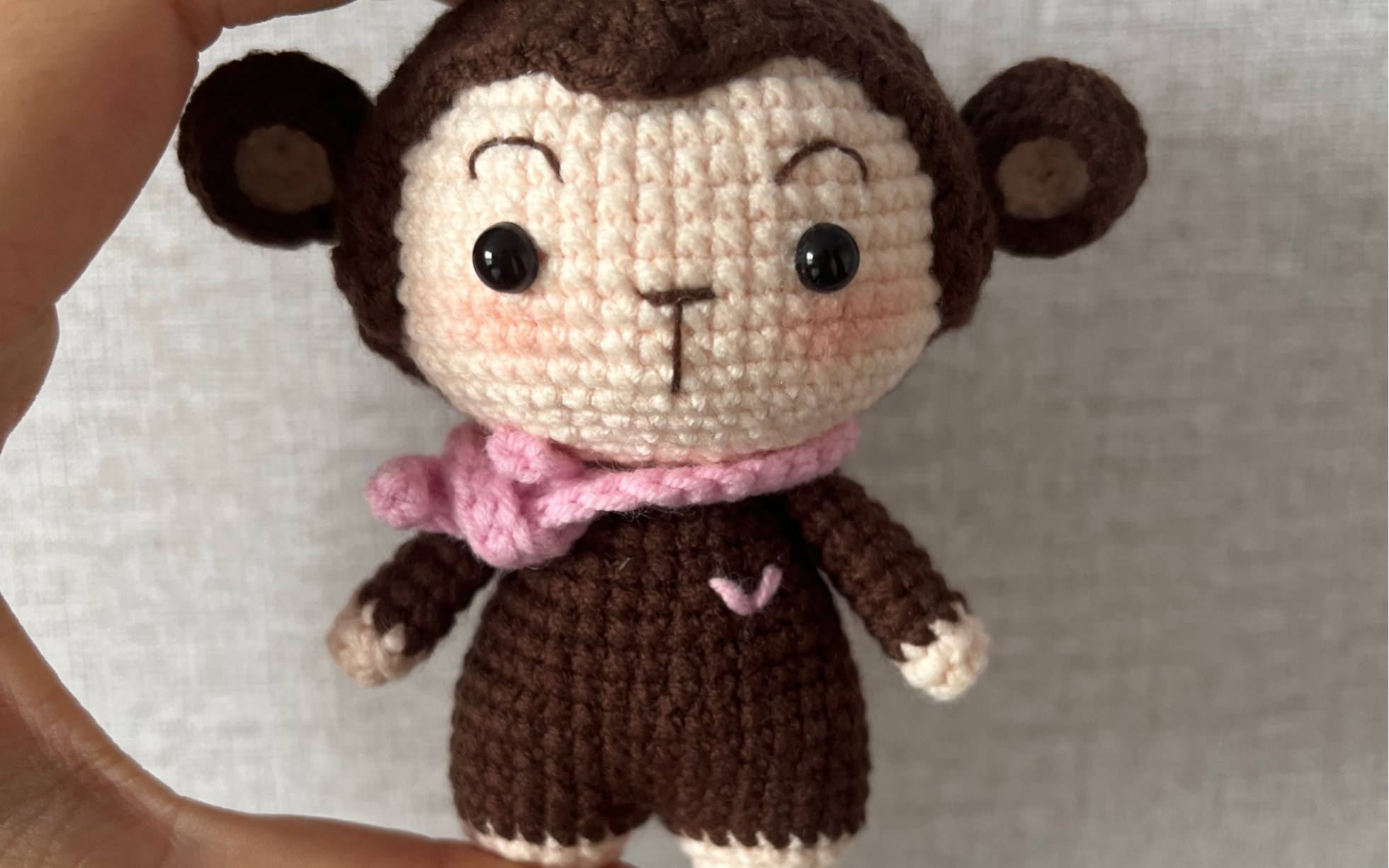 小猴子钩织图解