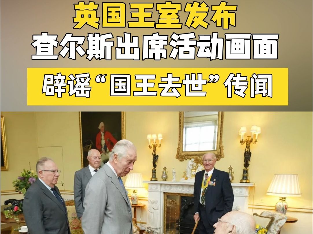 英国辟谣“国王去世”传闻后发布查尔斯出席活动画面哔哩哔哩bilibili