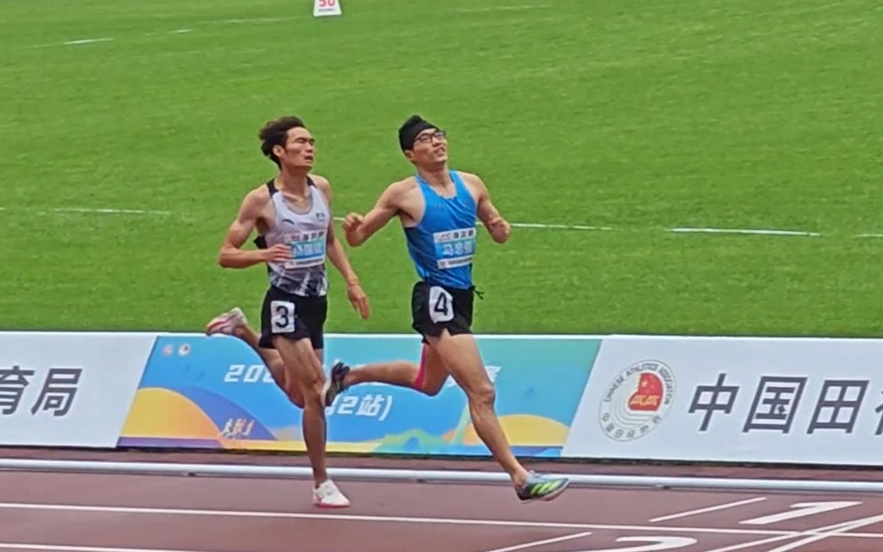 男子800米马忠强1:48.28预赛第一 | 田径大奖赛杭州站哔哩哔哩bilibili