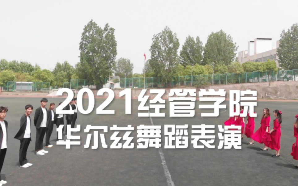 淮南联合大学2021经管学院华尔兹舞蹈表演哔哩哔哩bilibili