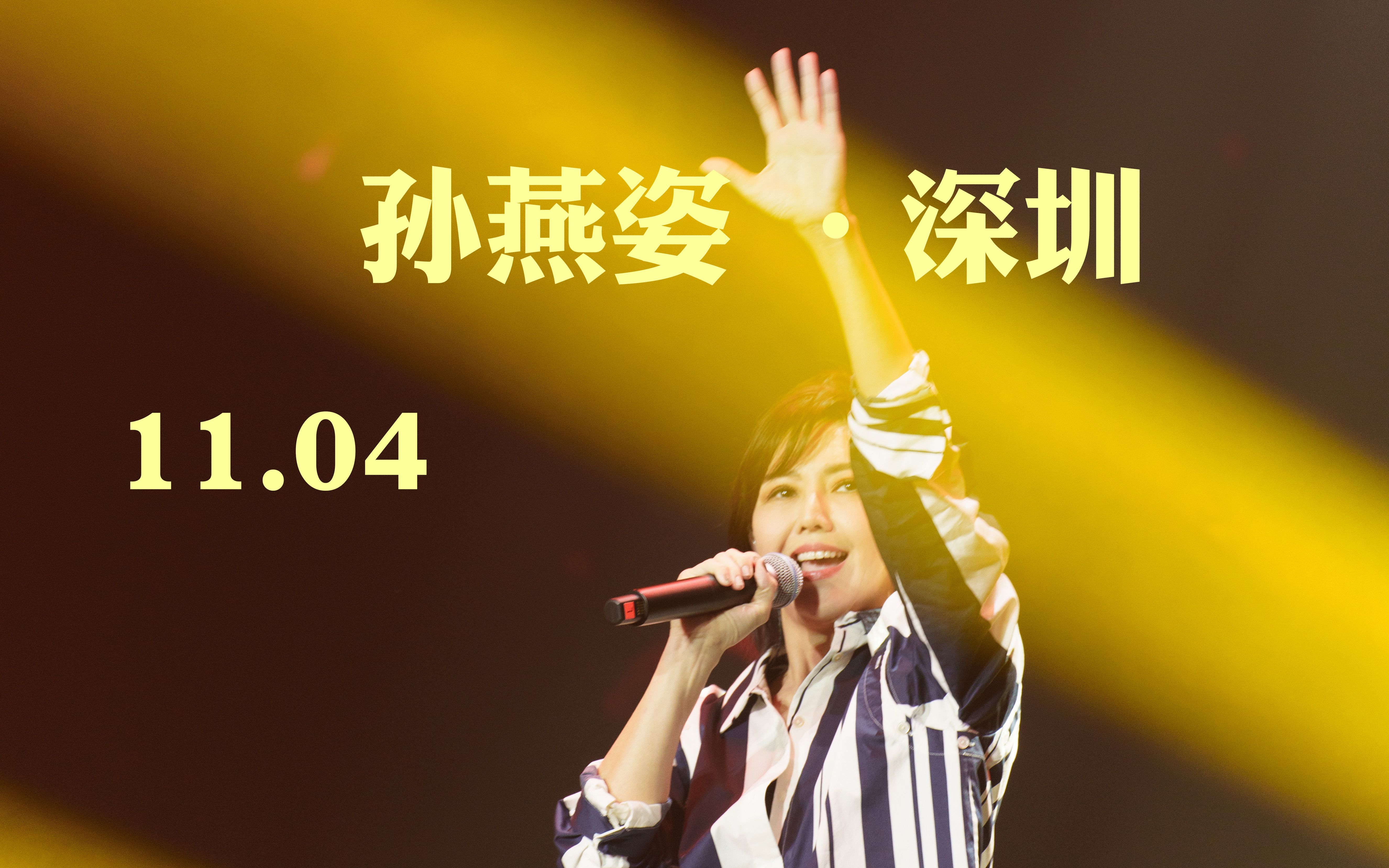 孙燕姿2023.11.4大湾区星耀群星演唱会全程4k录制哔哩哔哩bilibili