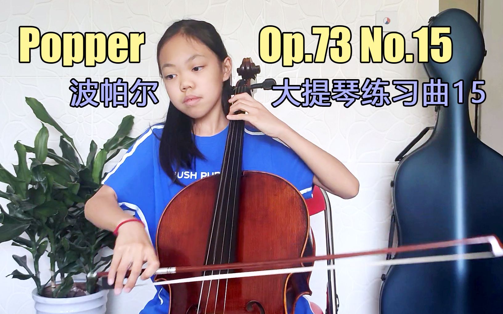 [图]Popper Op.73 No.15 波帕尔大提琴高级练习曲第十五首（含难点解说）