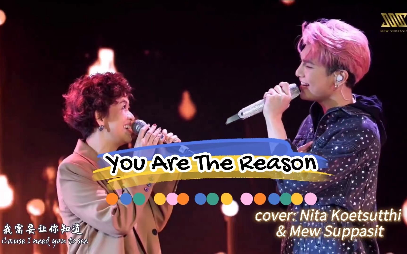 [图]【Mew Suppasit】You Are The Reason cover 缪苏帕翻唱 ft. Nita Koetsutthi 2021年生日演唱会