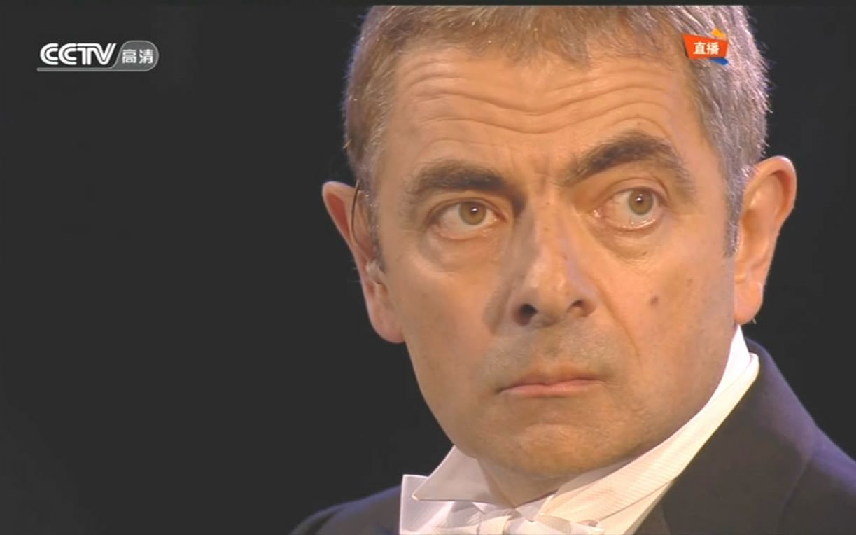 [图]Rowan Atkinson 在2012年伦敦奥运会开幕式上 央视高清频道2012年直播录制