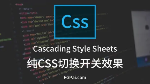 【五分钟CSS】纯CSS切换开关效果