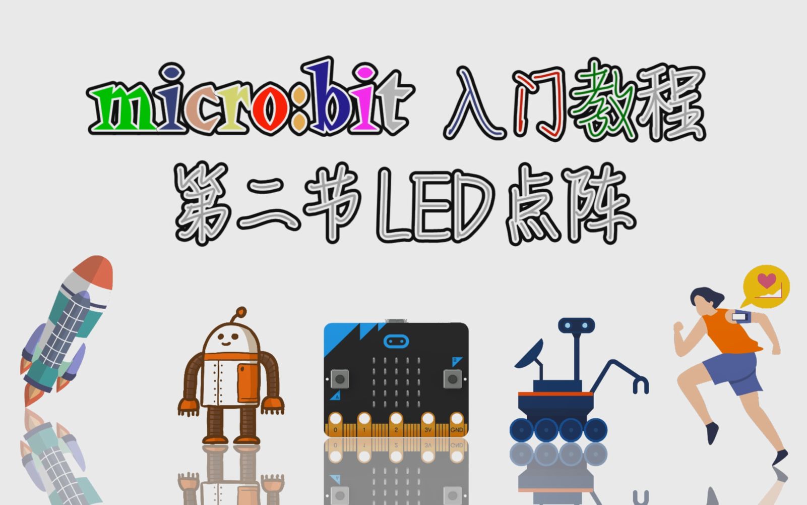 microbit入门教程第二节:LED点阵哔哩哔哩bilibili