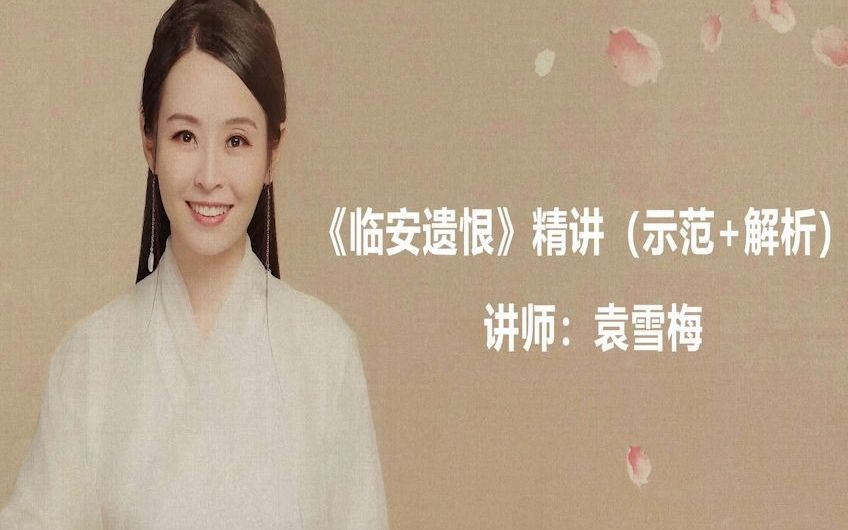 袁雪梅《临安遗恨》筝曲讲解片段分享