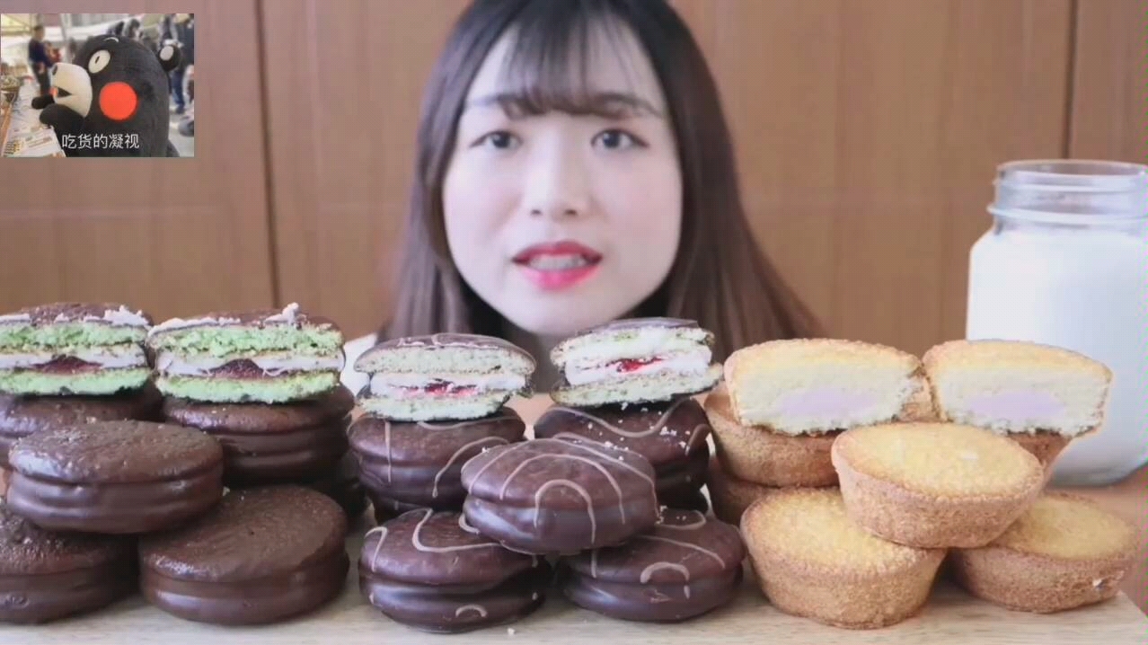 [young] 小姐姐吃24个派 巧克力 原味