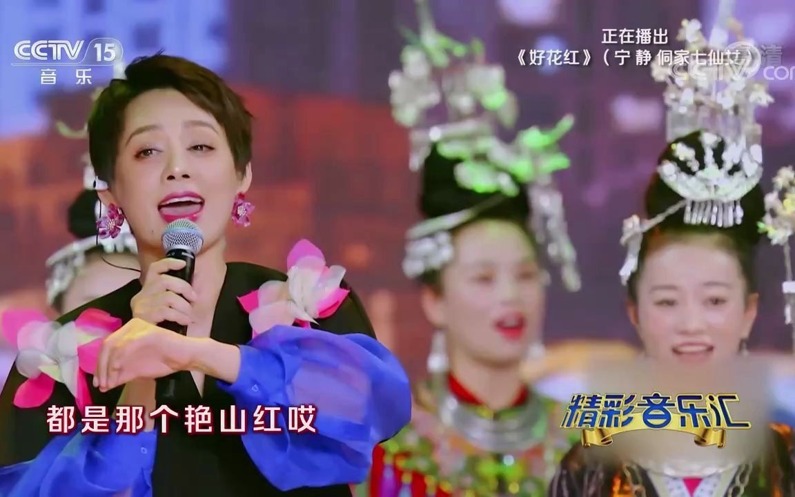 [图][精彩音乐汇]歌曲《好花红》-演唱：宁静-侗家七仙女