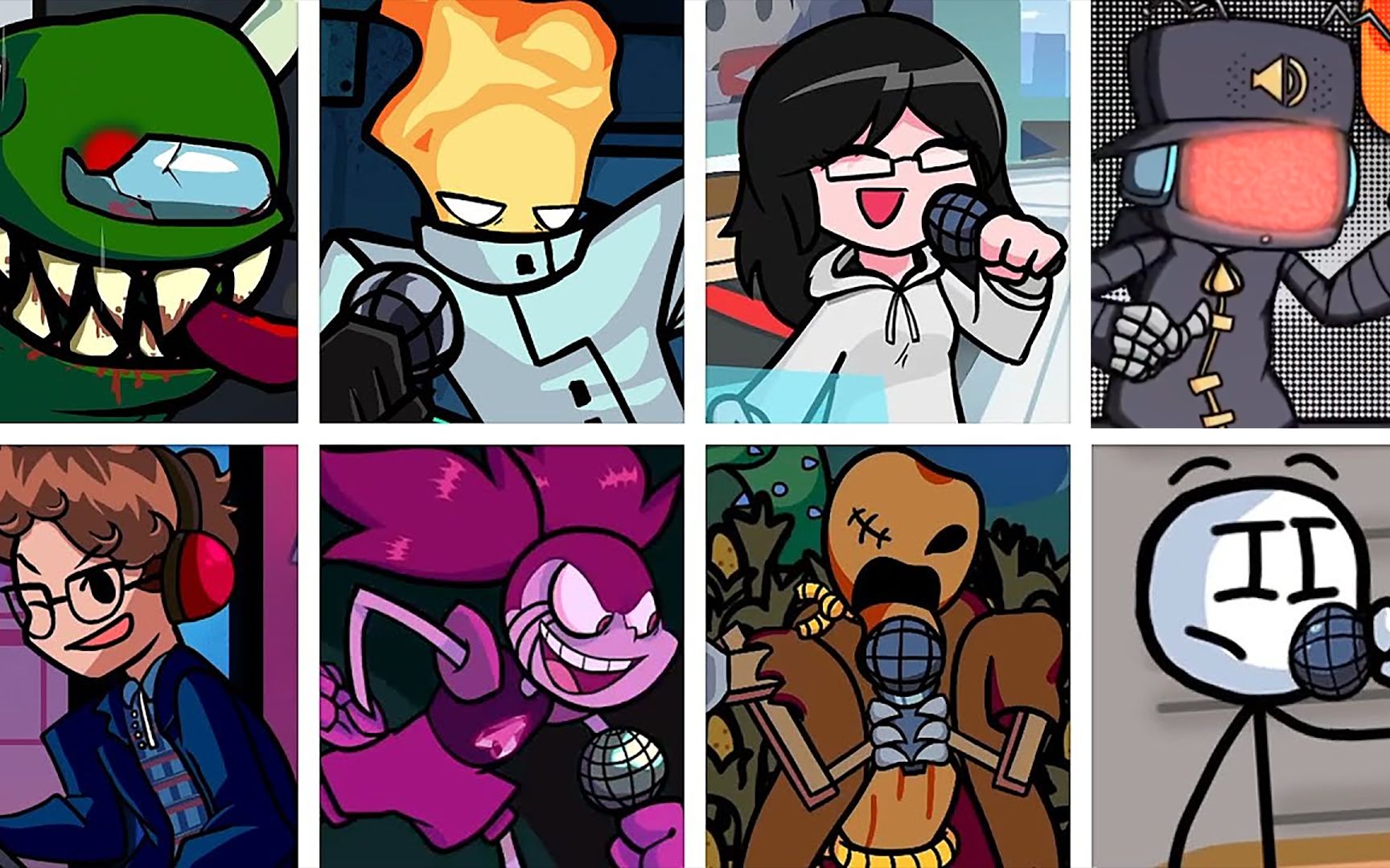 fnf全明星ejected但是每一轮都由不同角色演唱