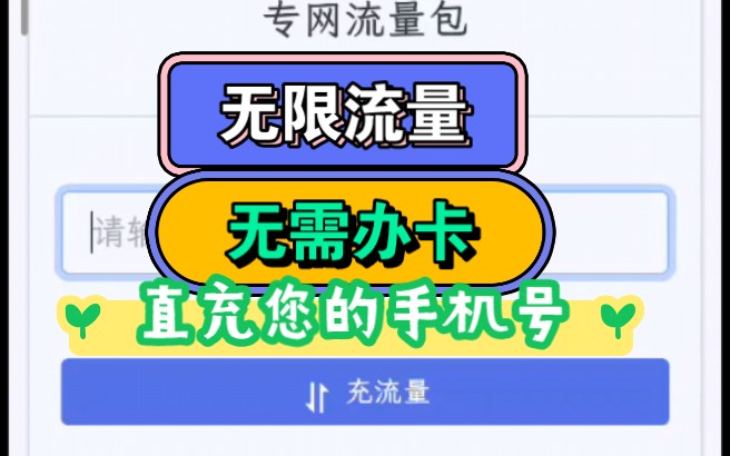 免流新思路使用教程【三】!移动联通电信都支持直充你自己的手机号哔哩哔哩bilibili