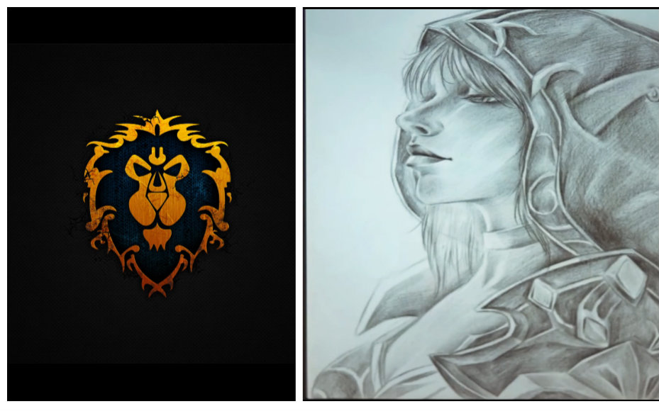 大神手绘魔兽世界联盟系列光明游侠