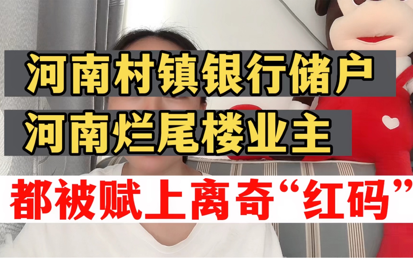 河南部分烂尾楼业主和村镇银行储户,均被赋上离奇“红码”!哔哩哔哩bilibili