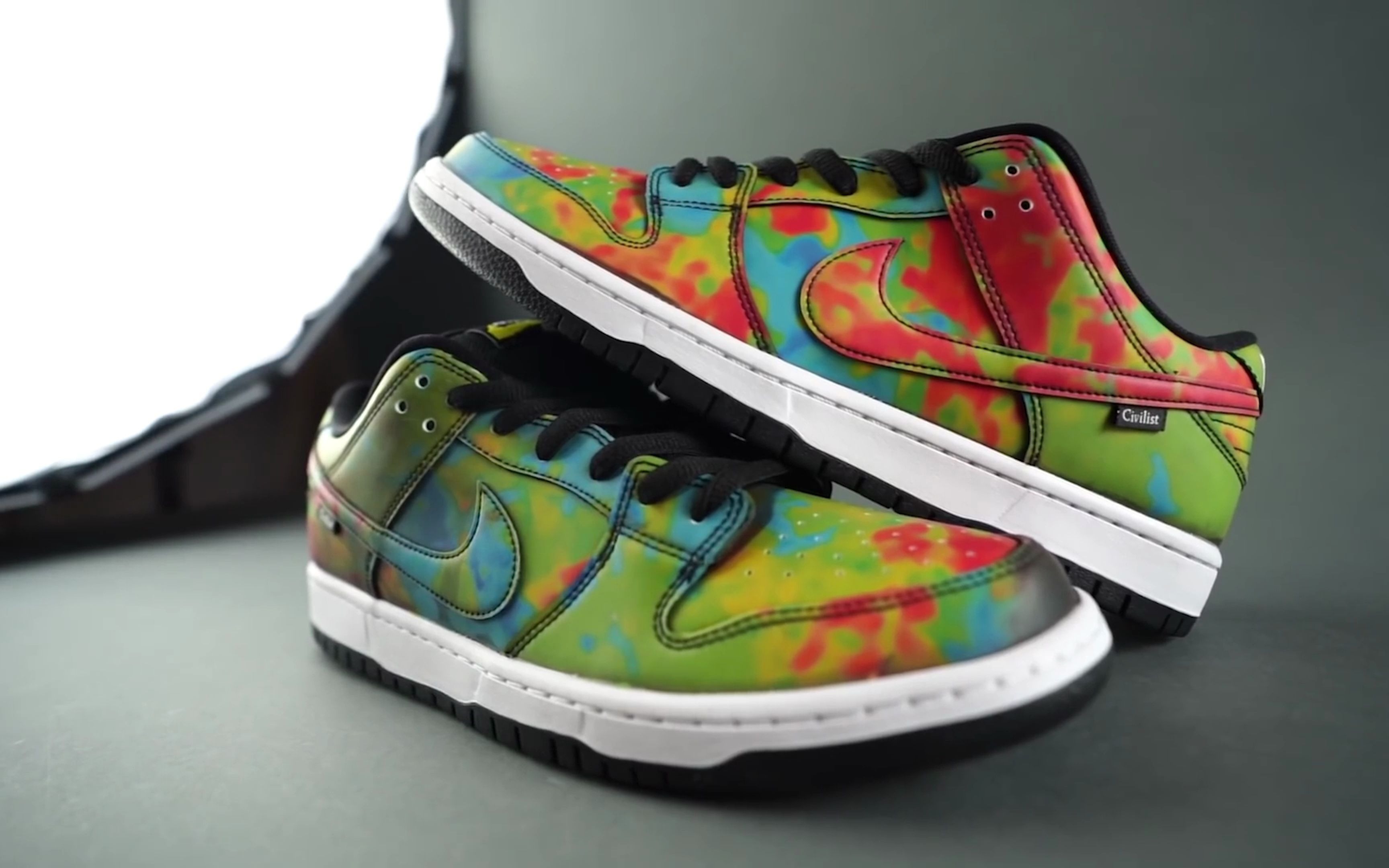 活动  civilist x nike sb dunk low 热成像 细节实拍