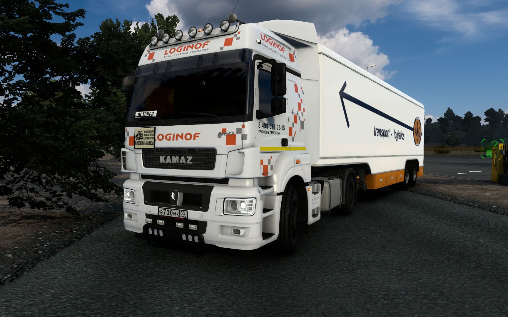 欧卡2-改一辆现代化的卡玛兹卡车(kamaz5460 neo)配个老式冷藏挂_欧洲