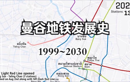 [图]曼谷地铁发展史 Bangkok Metro Evolution (1999-2030)【搬运】