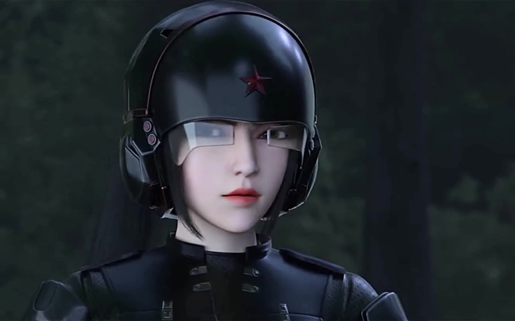 酷酷的小姐姐 狙击手 琪琳 后面有亮点 国漫 游戏 高清  女警