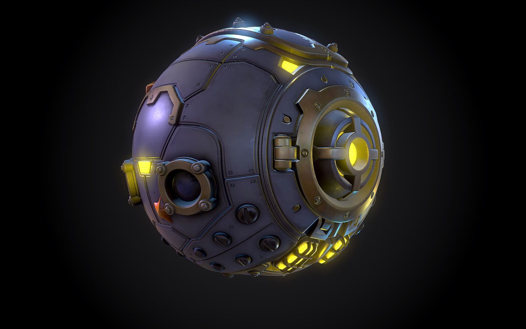 sd作品substancedesigner破坏球20220315