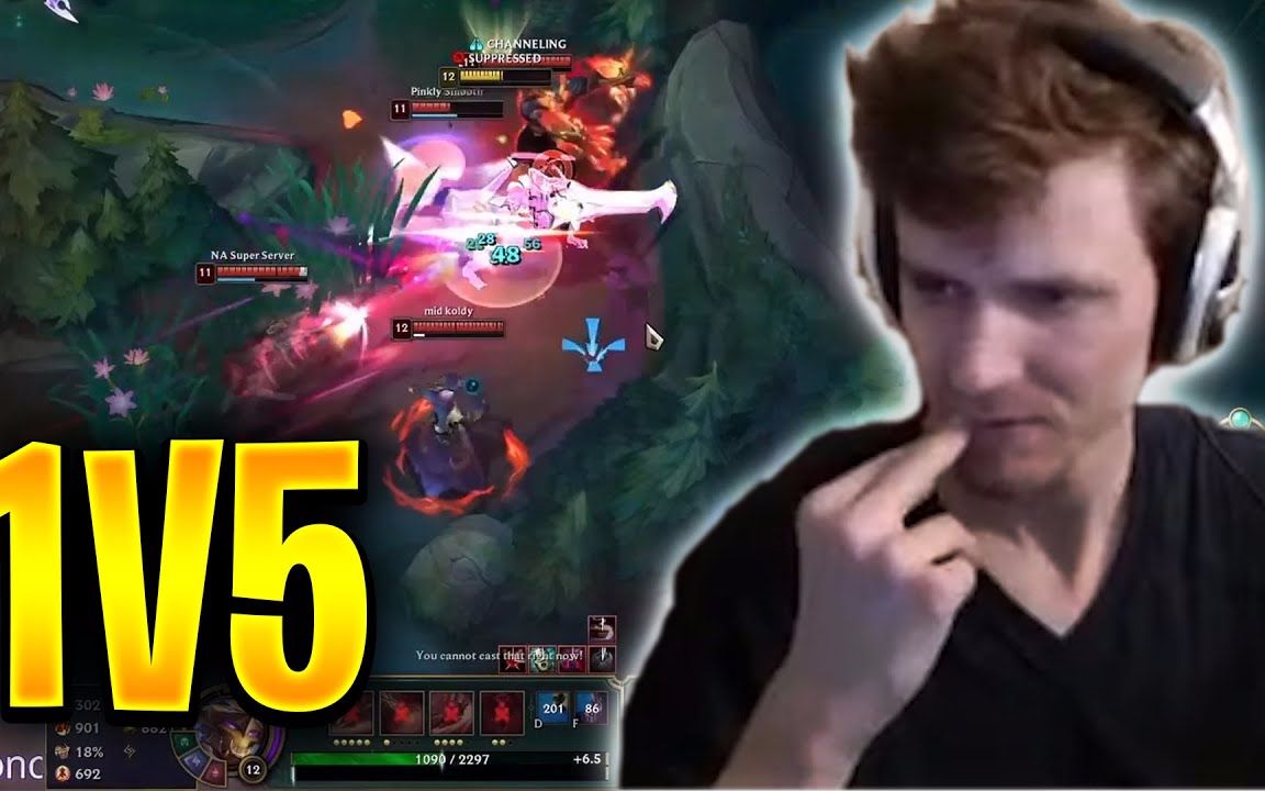 THE 1V5 AATROX!哔哩哔哩bilibili