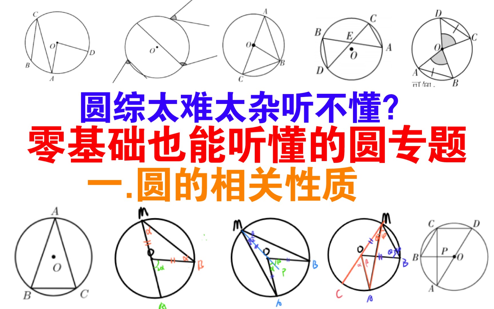 [零基础也能听懂的圆专题]圆的基本性质一圆的相关定义(持续更新)哔哩哔哩bilibili