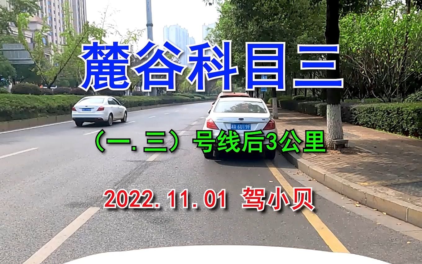 长沙麓谷考场科目三考试线路1号线和3号线后3公里,最新线路视频讲解.哔哩哔哩bilibili