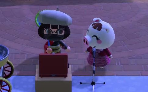 动物之森露西是可爱的猪猪女孩