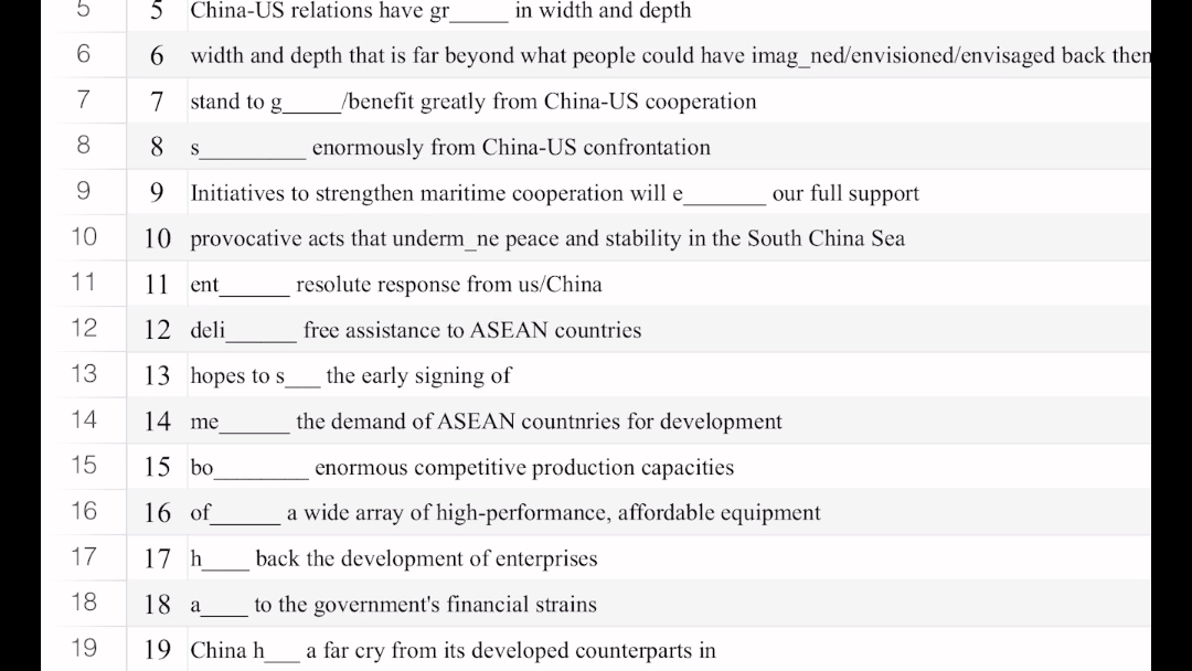 [图]CATTI 汉英翻译 高频词 积累 14