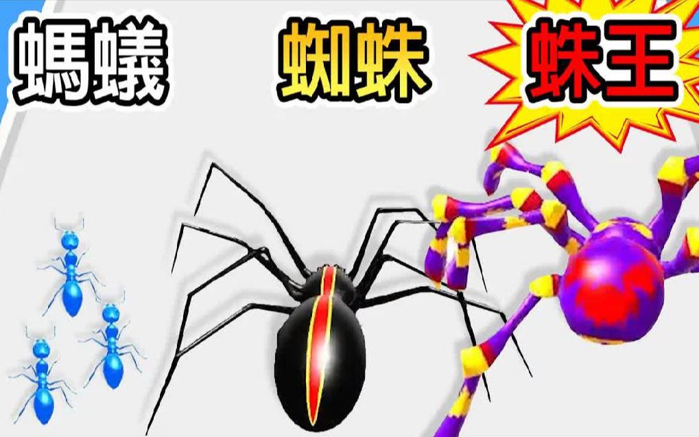 [图]【蜘蛛跑酷】挑战变成世界最大的毒蜘蛛！！｜Insect Evolution.