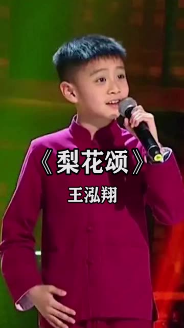 小戏迷王泓翔一曲《梨花颂》惊艳四座,干净龙灵的嗓音宛若天籁!哔哩哔哩bilibili