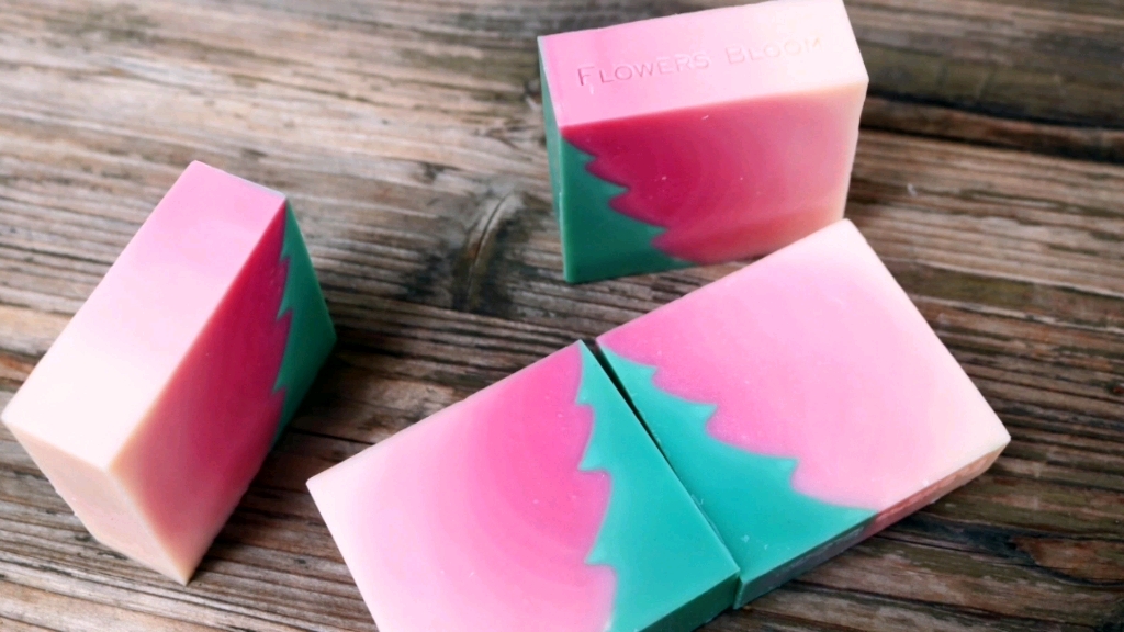 红色渐变手工皂