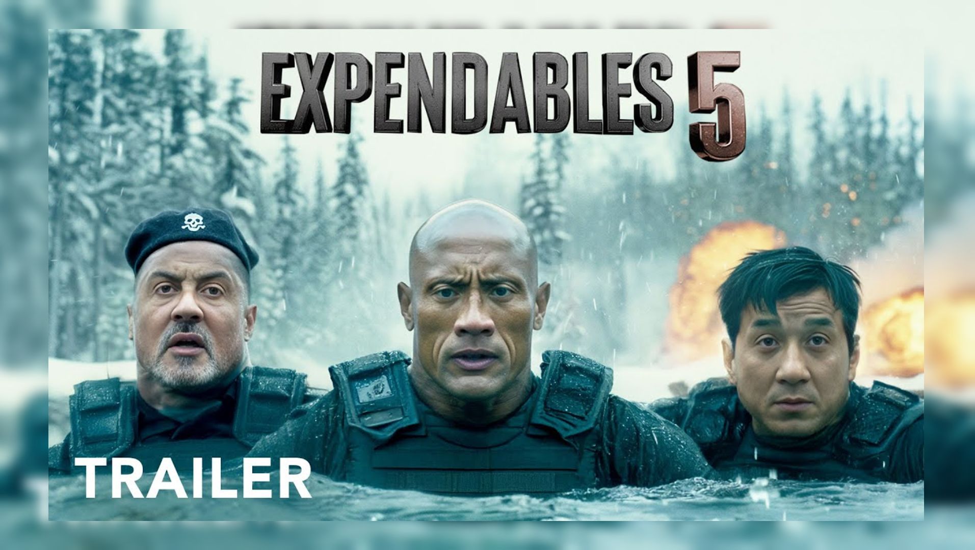 成龙x巨石强森《敢死队5: 破舰者》先导预告片 2026年2月29日上映