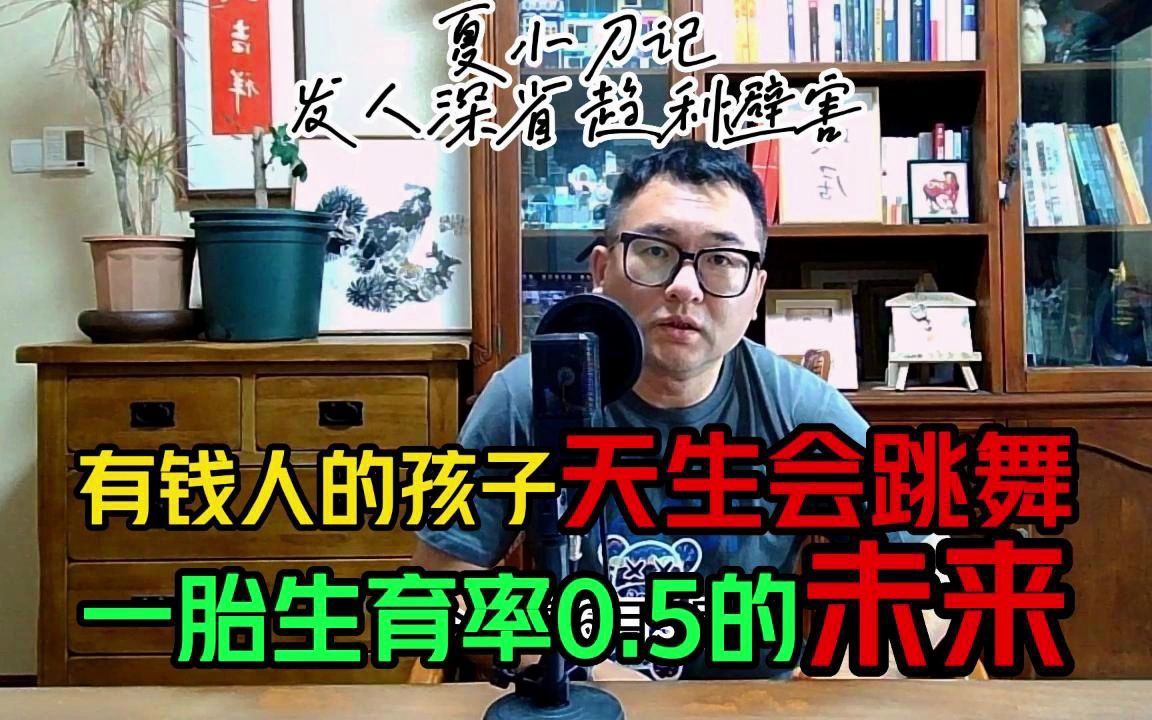 没钱人不敢生有钱人多生的未来多残酷?一胎生育率跌至0.5意味啥哔哩哔哩bilibili