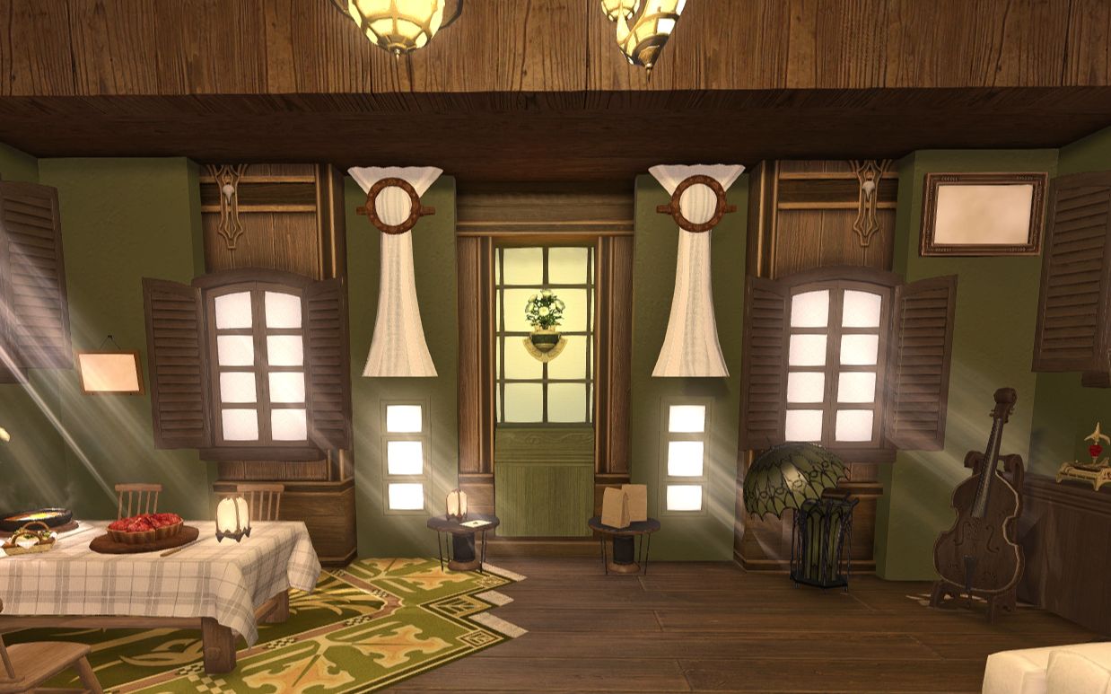 【ff14装修】s不封层,绿棕乡村欧式,拉拉肥小屋