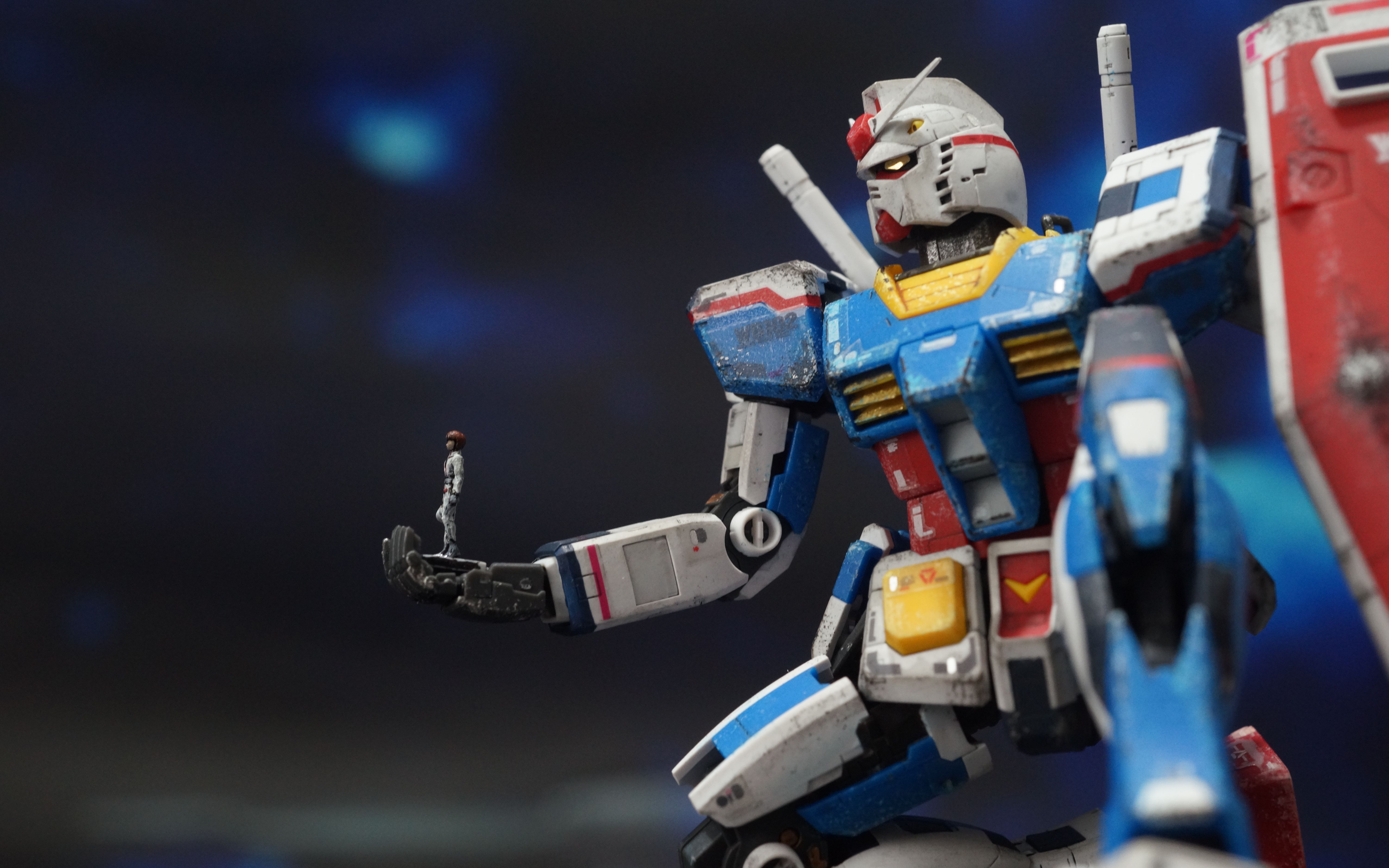 诚意不足的换色之作 万代rg team bright样式rx78-2